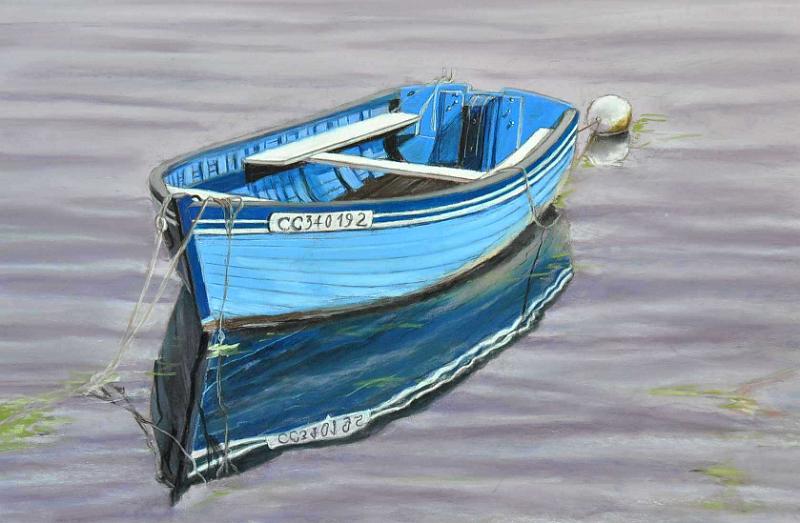 barque concarneau.jpg - Pastel format /size 40 x 50